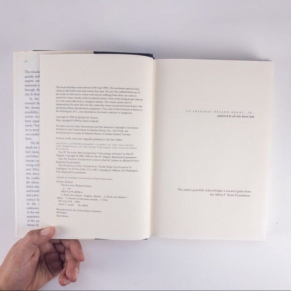 2/$30 - The Hot Zone - A Terrifying True Story by Richard Preston - Picture 4 of 12